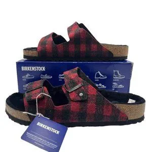 Birkenstock | Shoes | Birkenstock Arizona Rivet Plaid Red  display picture 2
